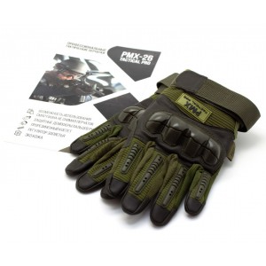 Перчатки тактические PMX Tactical Pro PMX-26 прорезиненный кастет (хаки)